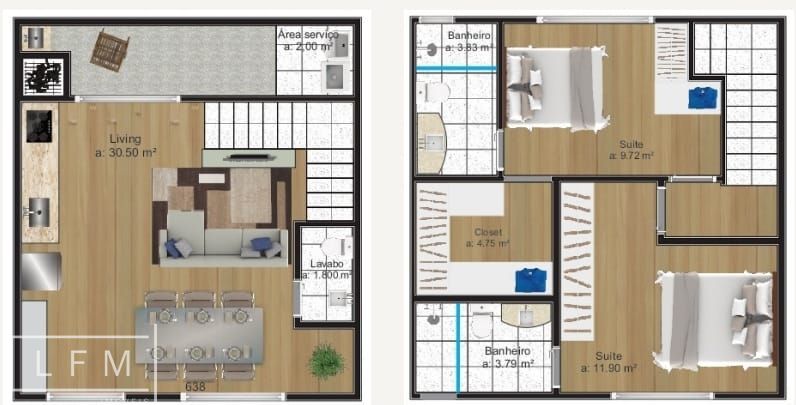 Sobrado à venda com 2 quartos, 87m² - Foto 13