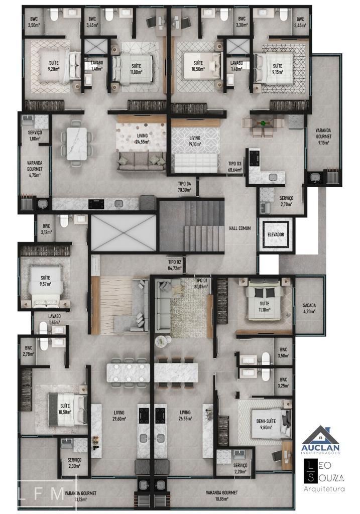 Apartamento à venda com 2 quartos, 75m² - Foto 6