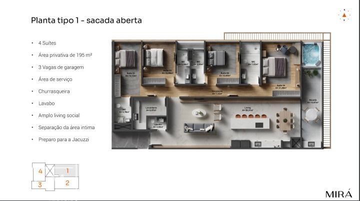 Apartamento à venda com 3 quartos, 168m² - Foto 22