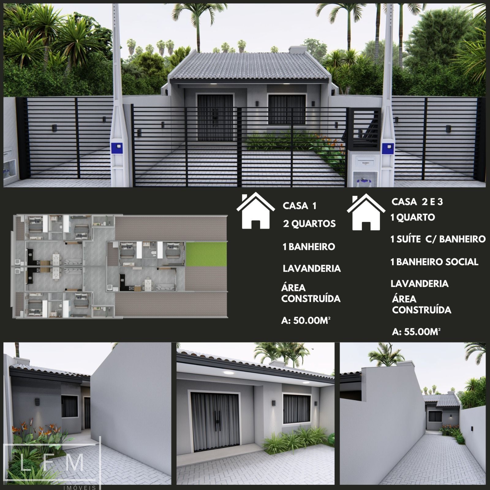 Casa à venda com 2 quartos, 70m² - Foto 1
