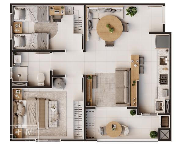 Apartamento, 2 quartos, 60 m² - Foto 6
