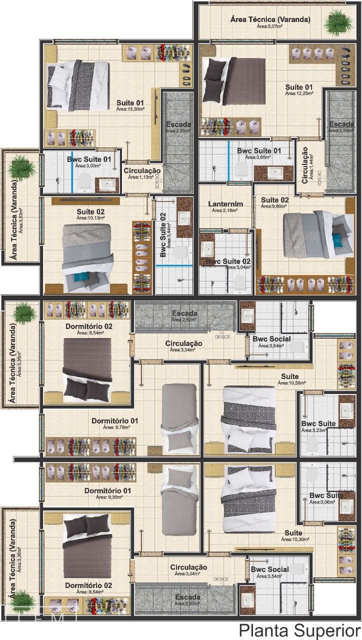 Sobrado, 2 quartos, 82 m² - Foto 11