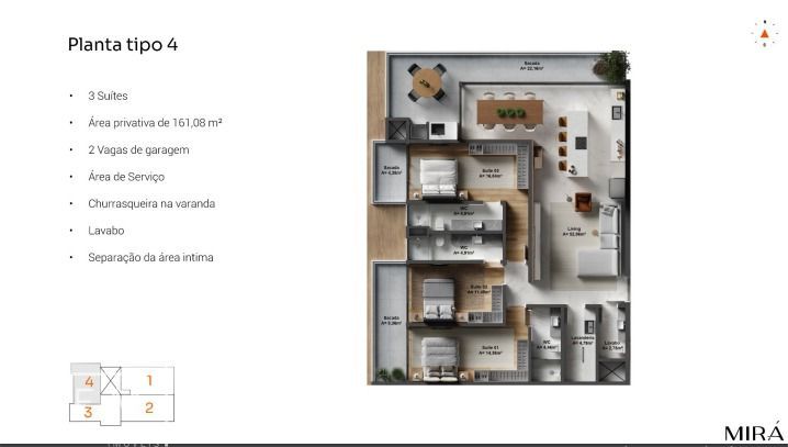 Apartamento à venda com 3 quartos, 168m² - Foto 23