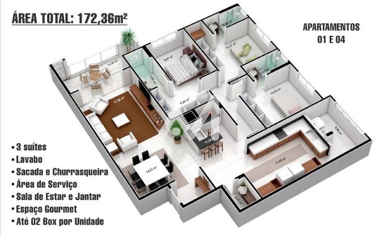 Apartamento com 157m² e 3 dormitórios no bairro Centro em Arroio do Meio para Comprar