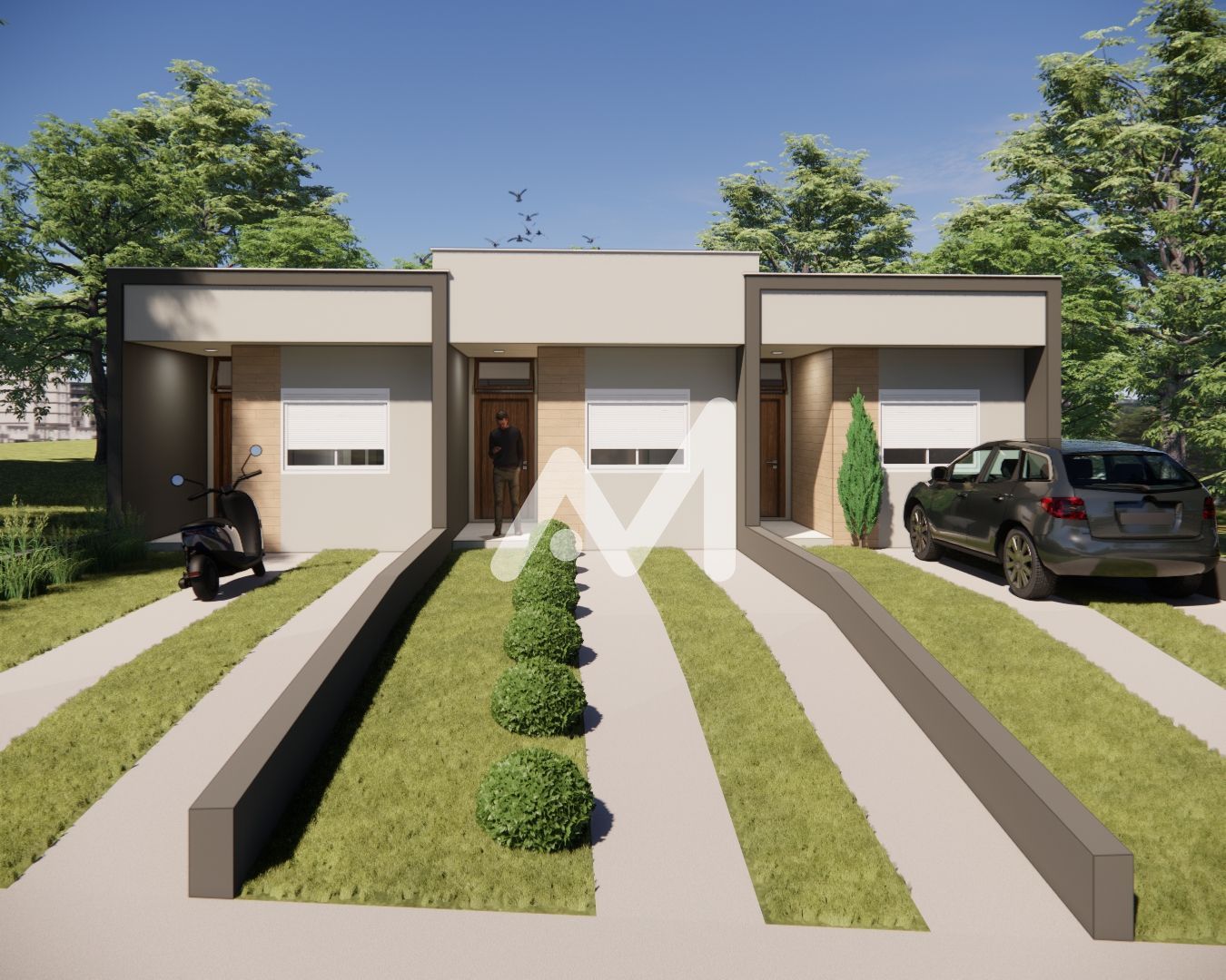 Geminado com 59m² e 2 dormitórios no bairro Conventos em Lajeado para Comprar