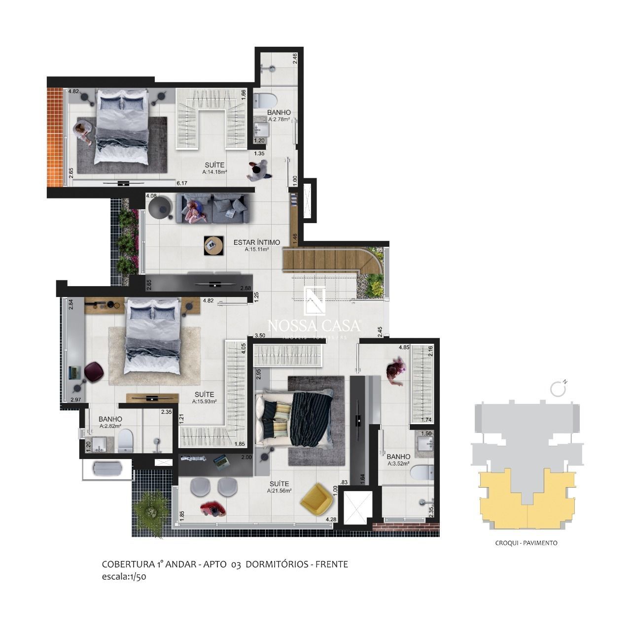 Apartamento à venda com 3 quartos, 203m² - Foto 13