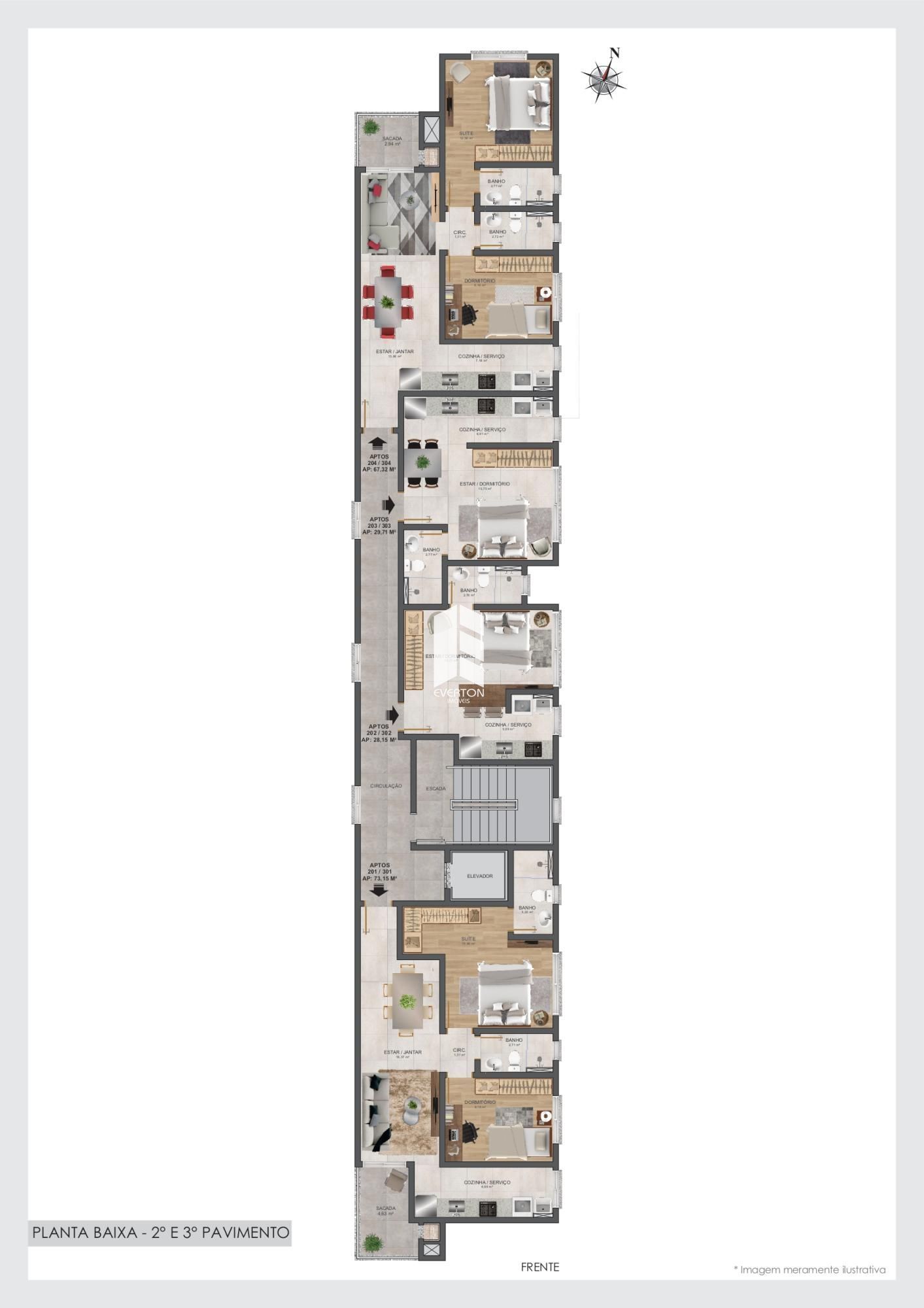 Apartamento de 2 quartos, 73m² no bairro Centro, em Santa Maria | Eu Corretor