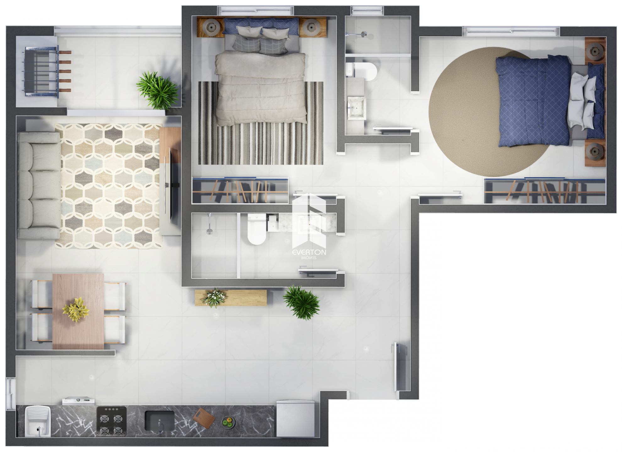 Apartamento de 1 quarto, 32m² no bairro Centro, em Santa Maria | Eu Corretor