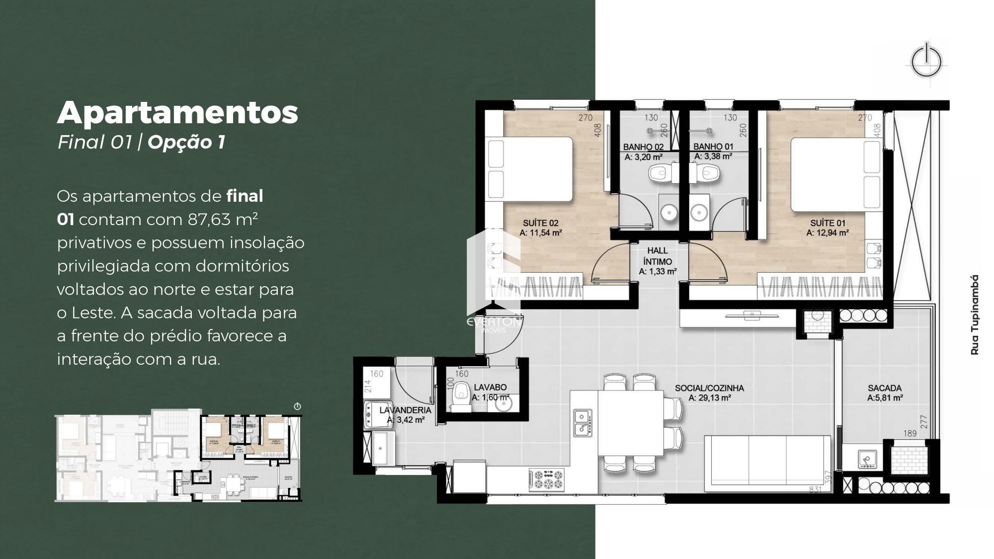 Apartamento 2 dormitórios à venda camobi santa maria/rs