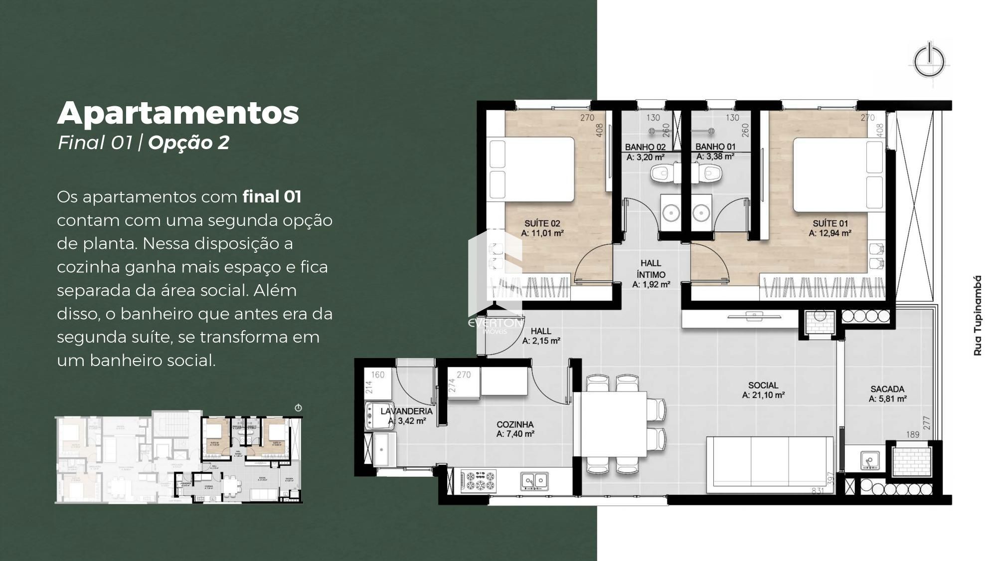 Apartamento 2 dormitórios à venda camobi santa maria/rs
