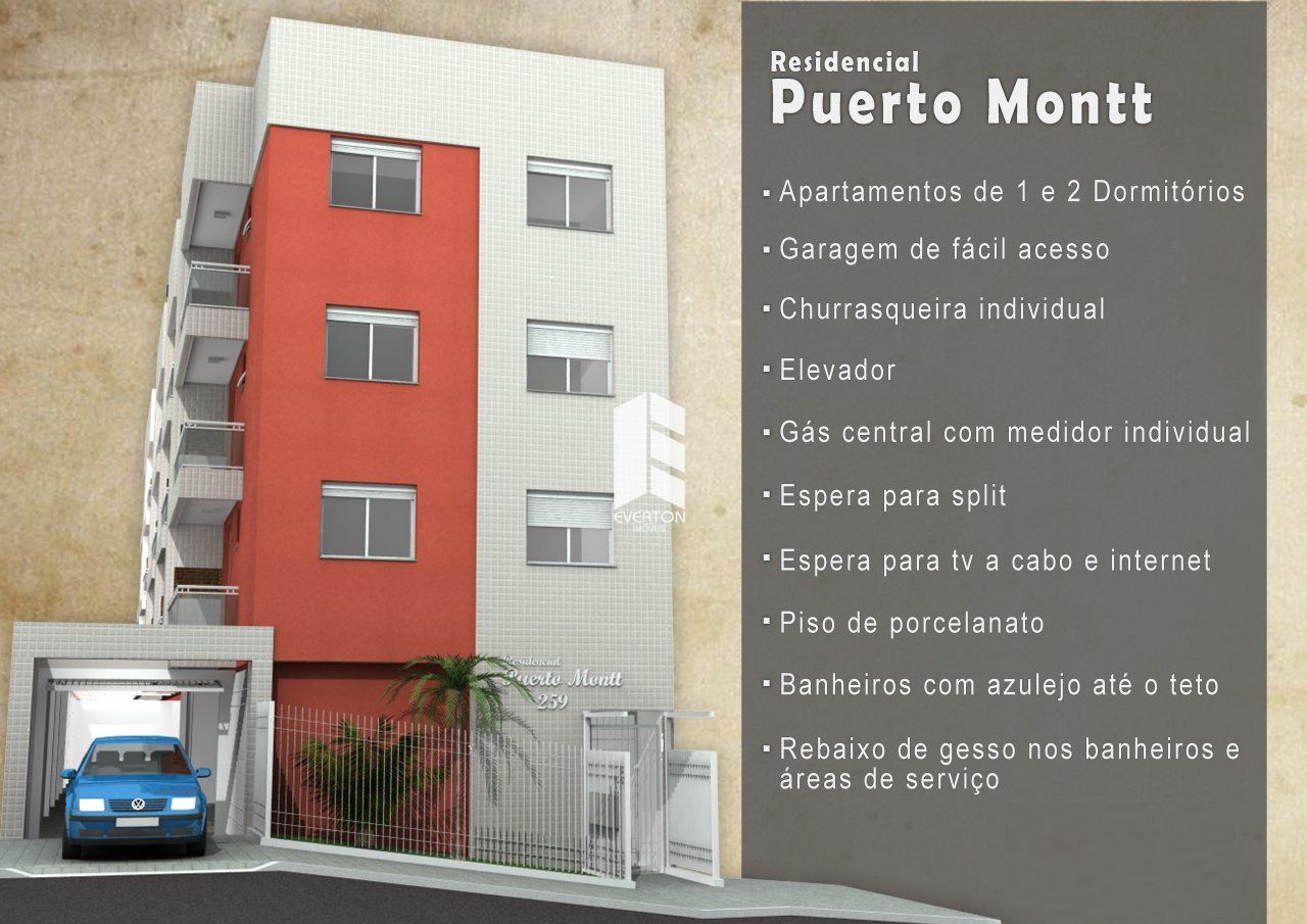 Apartamento de 1 quarto, 39m² no bairro Centro, em Santa Maria | Eu Corretor