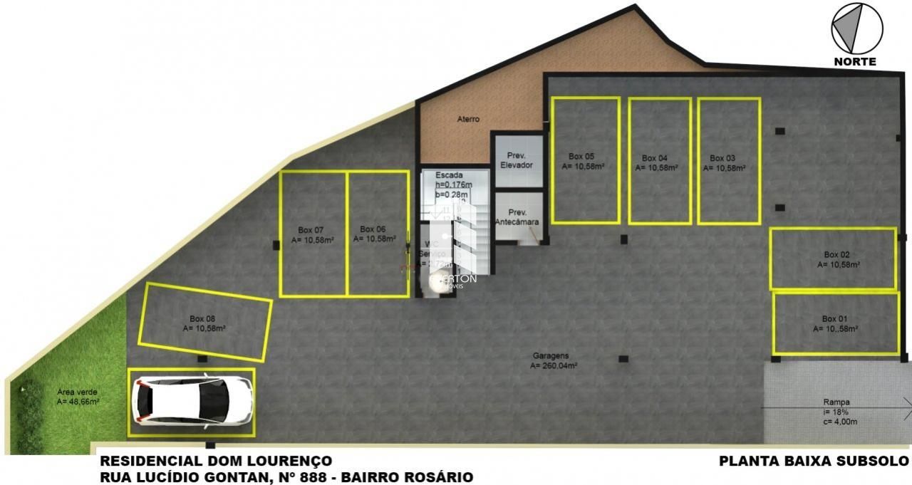 Apartamento de 1 quarto, 34m² no bairro Nossa Senhora do Rosário, em Santa Maria | Eu Corretor