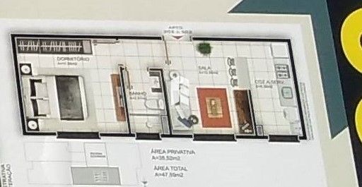 Apartamento de 1 quarto, 35m² no bairro Camobi, em Santa Maria | Eu Corretor