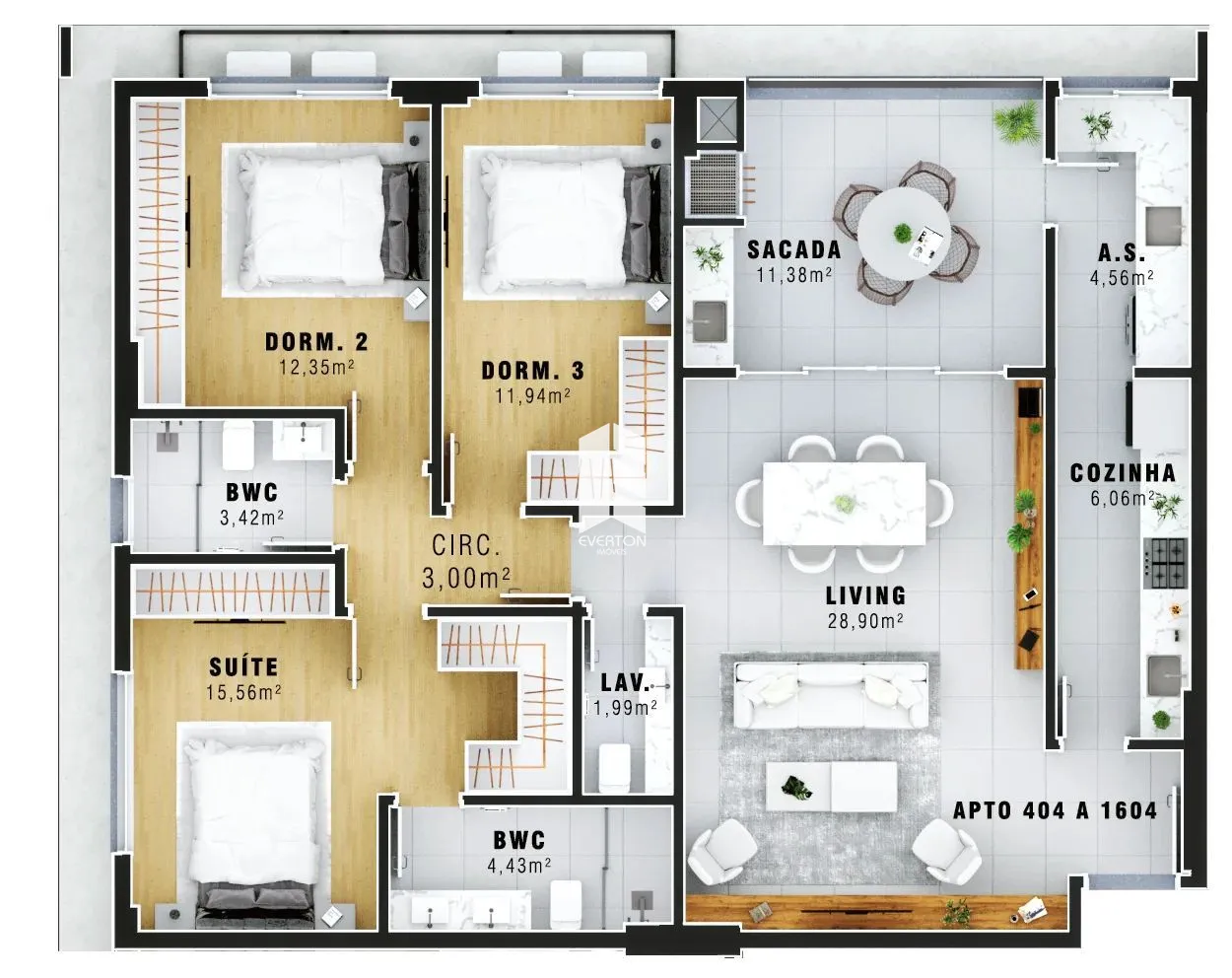 Apartamento 3 dormitórios à venda Centro Santa Maria/RS