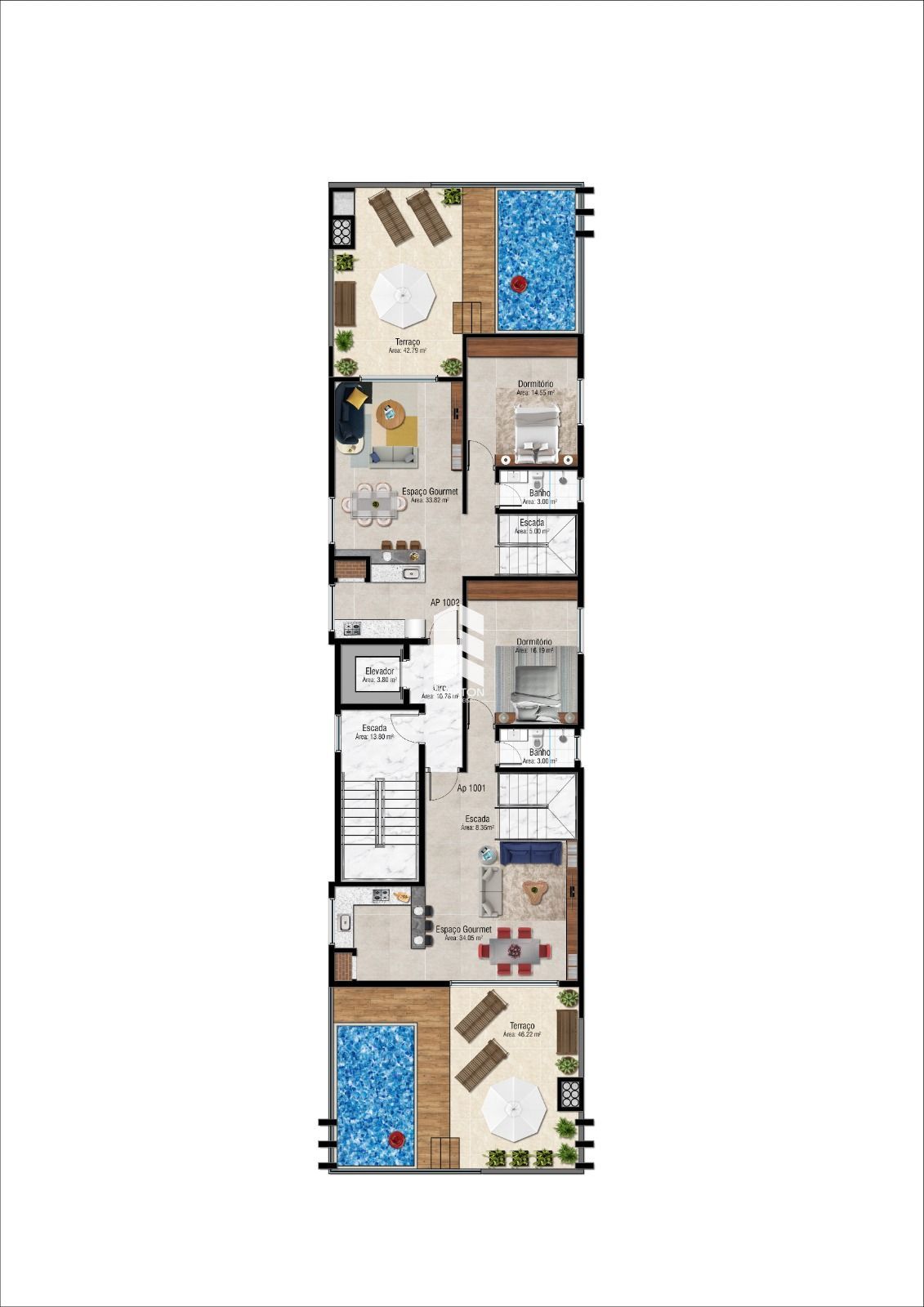 Apartamento de 3 quartos, 188m² no bairro Bonfim, em Santa Maria | Eu Corretor