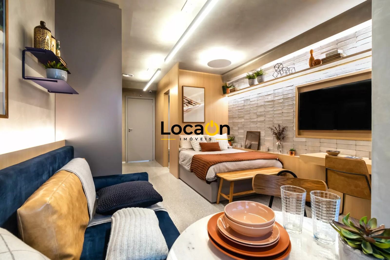 ALUGA - Studio Mobiliado no Bairro Pinheiros - São Paulo SP