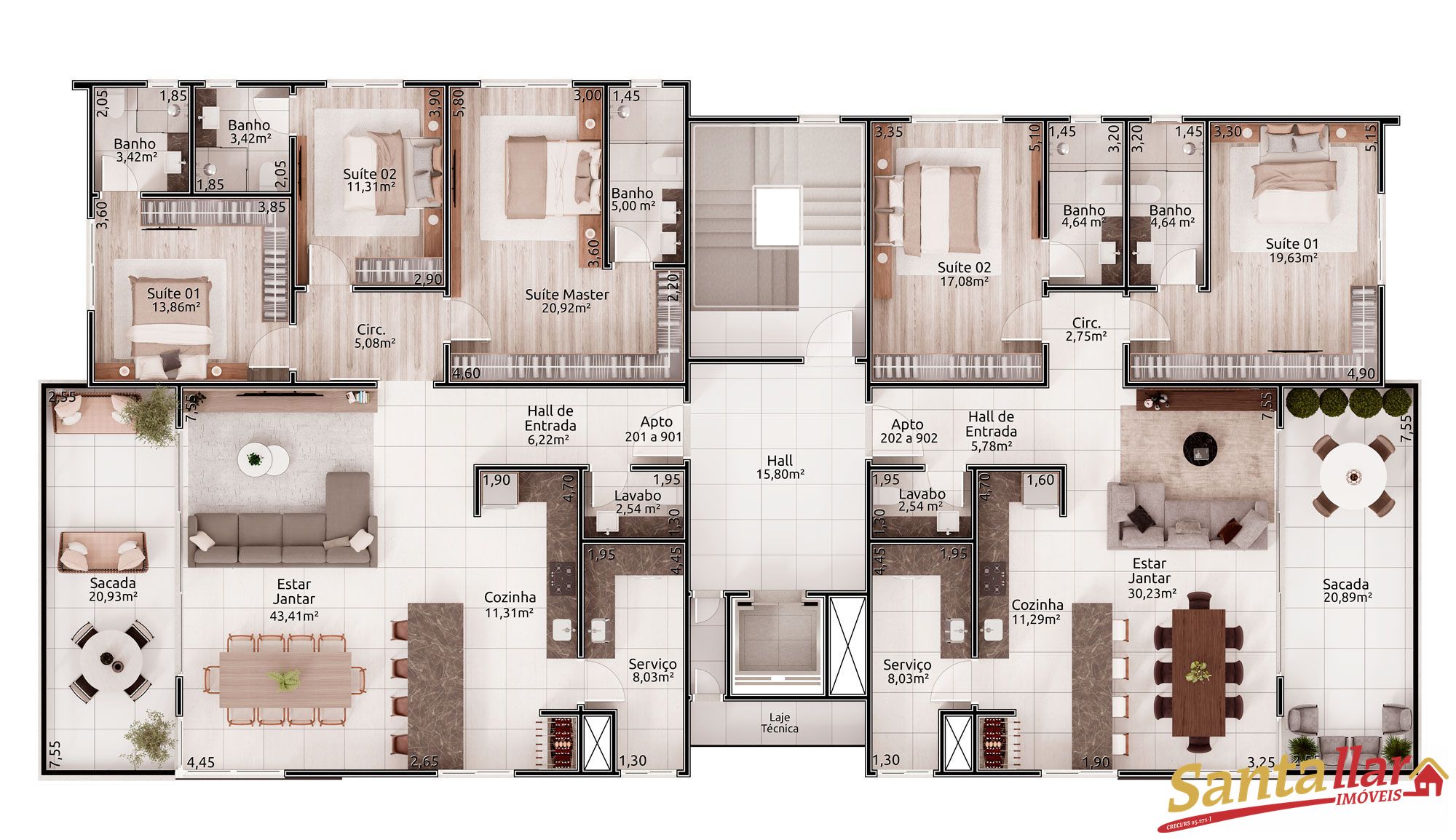 Apartamento, 2 quartos, 139 m² - Foto 3