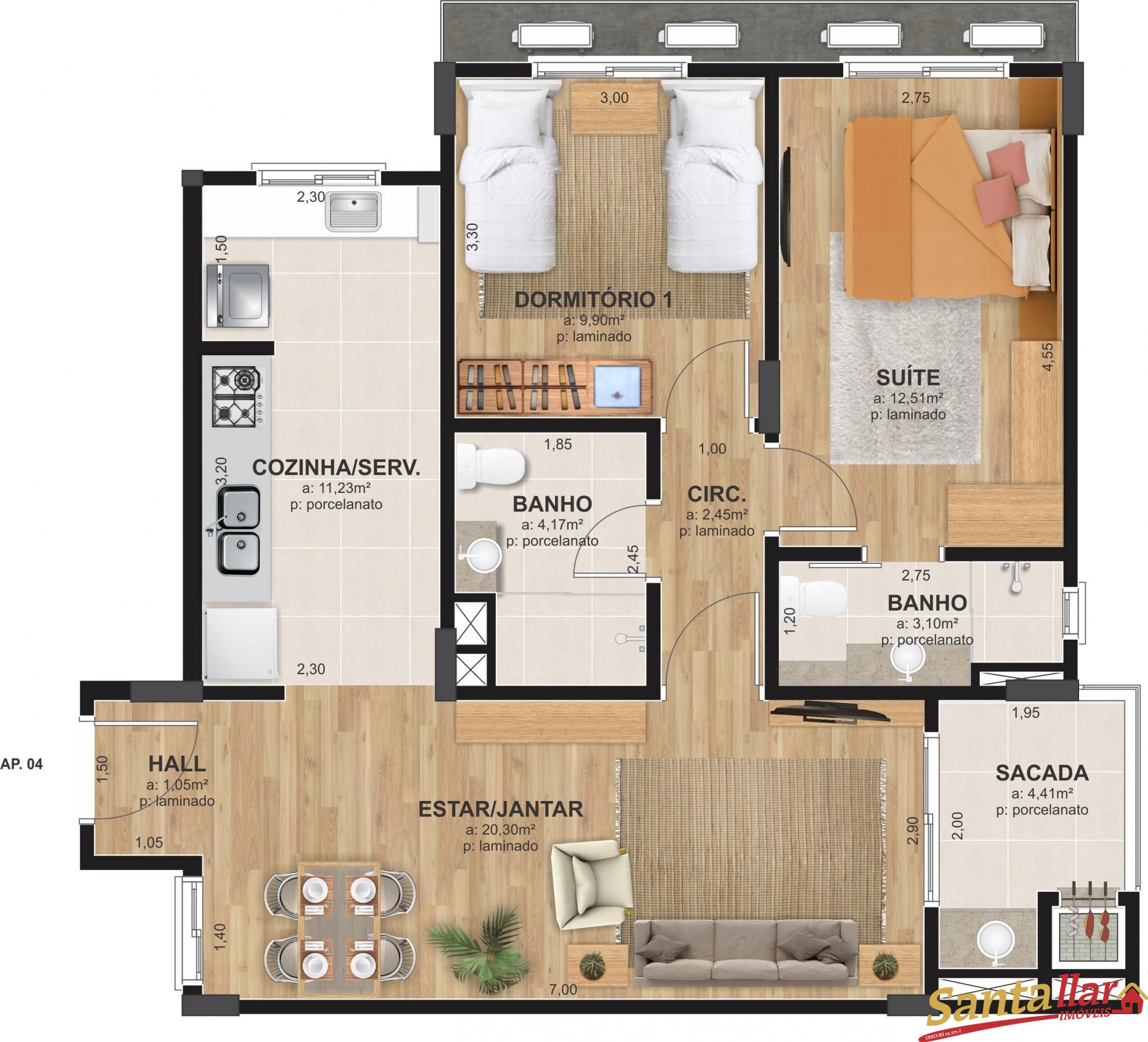 Apartamento à venda com 2 quartos, 80m² - Foto 11