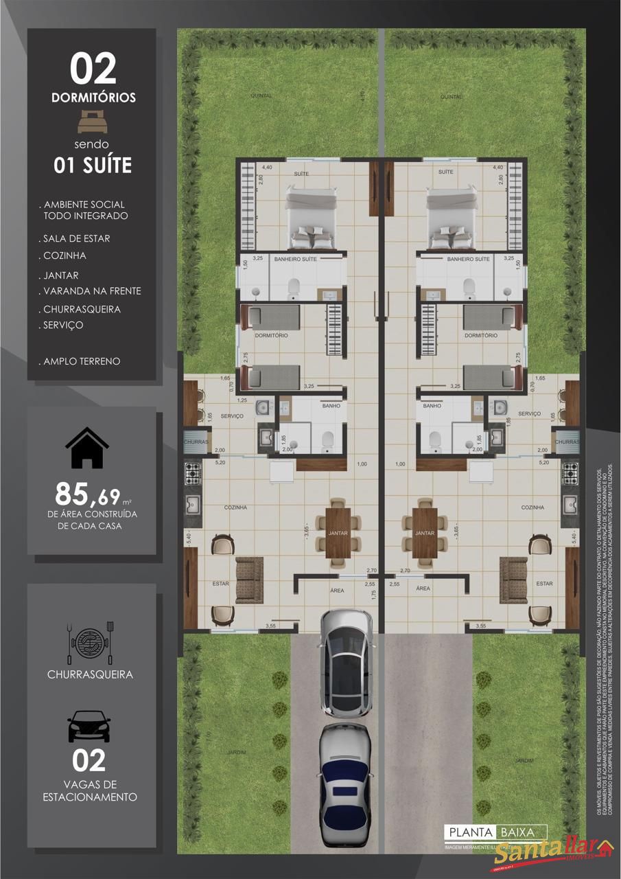 Casa, 2 quartos, 85 m² - Foto 10