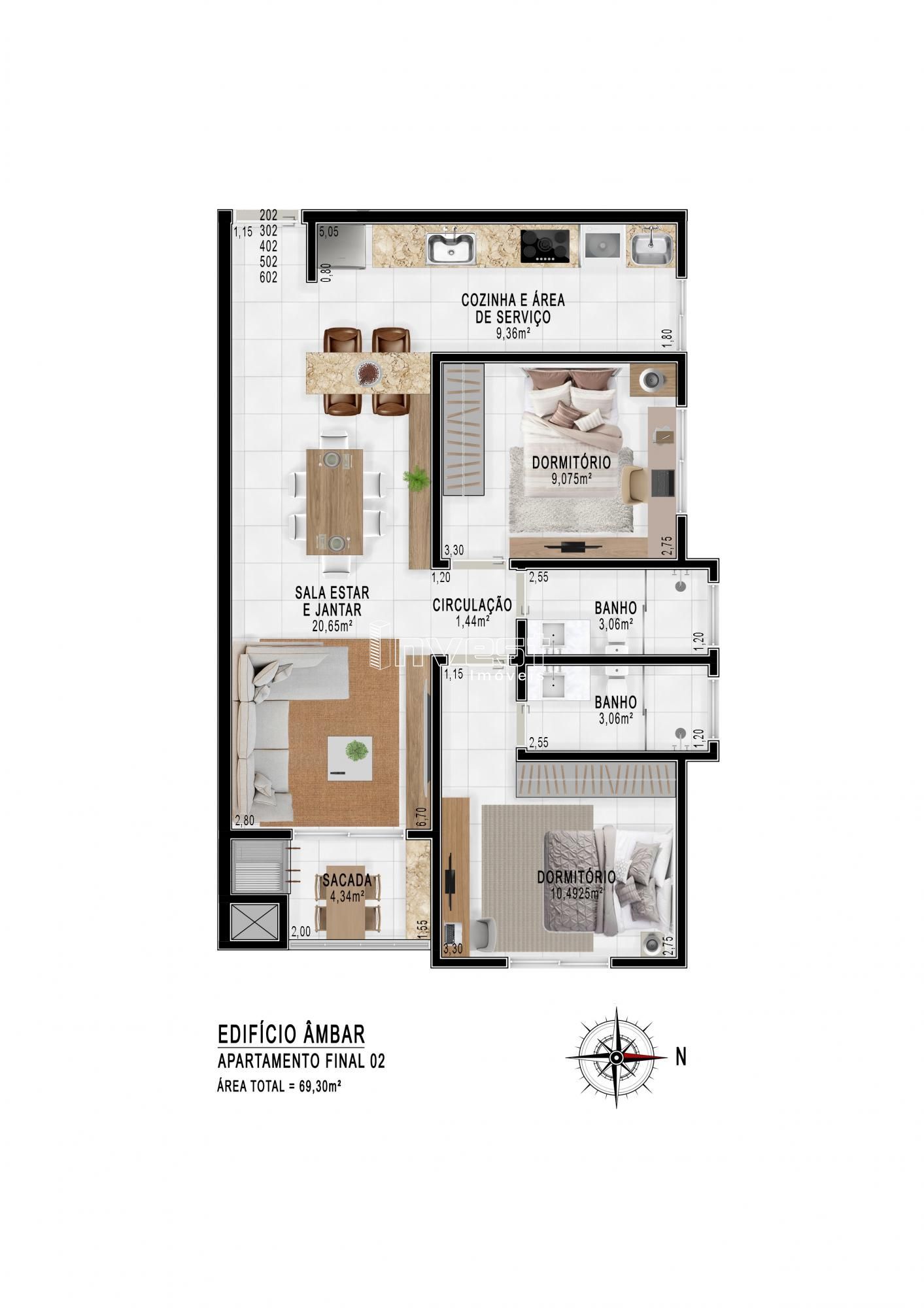 Apartamento, 2 quartos, 74 m² - Foto 9