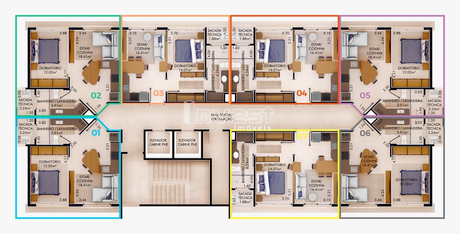 Apartamento à venda com 1 quarto, 45m² - Foto 4