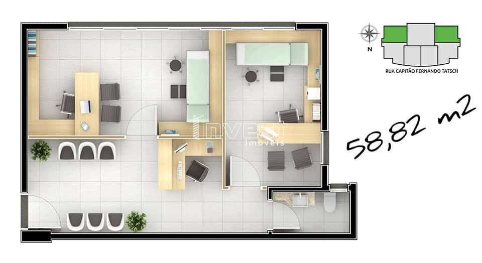 Sala-Conjunto, 48 m² - Foto 4