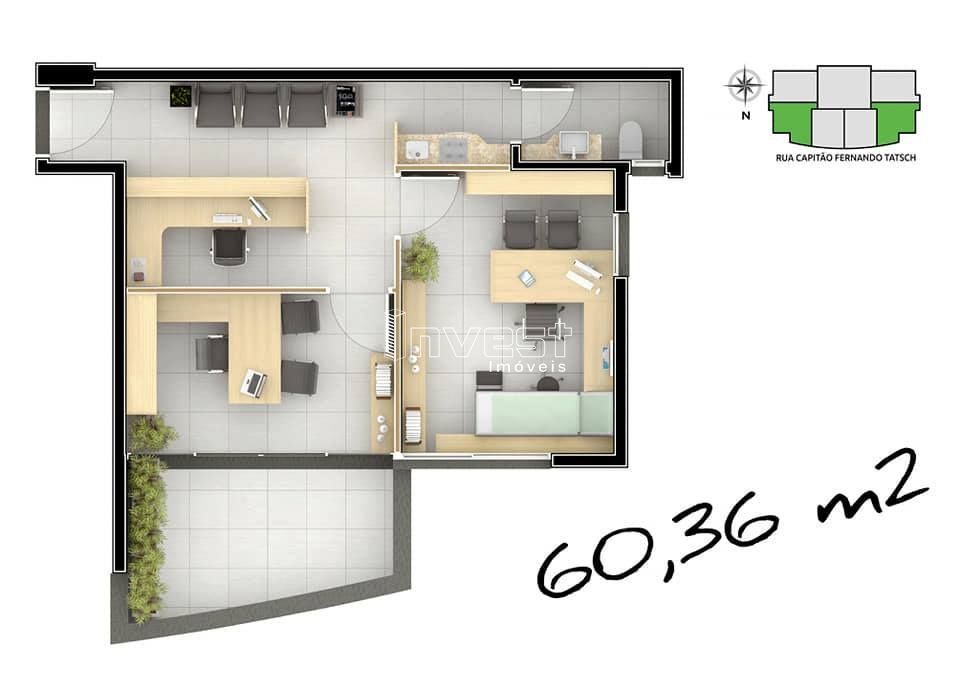 Sala-Conjunto, 48 m² - Foto 6