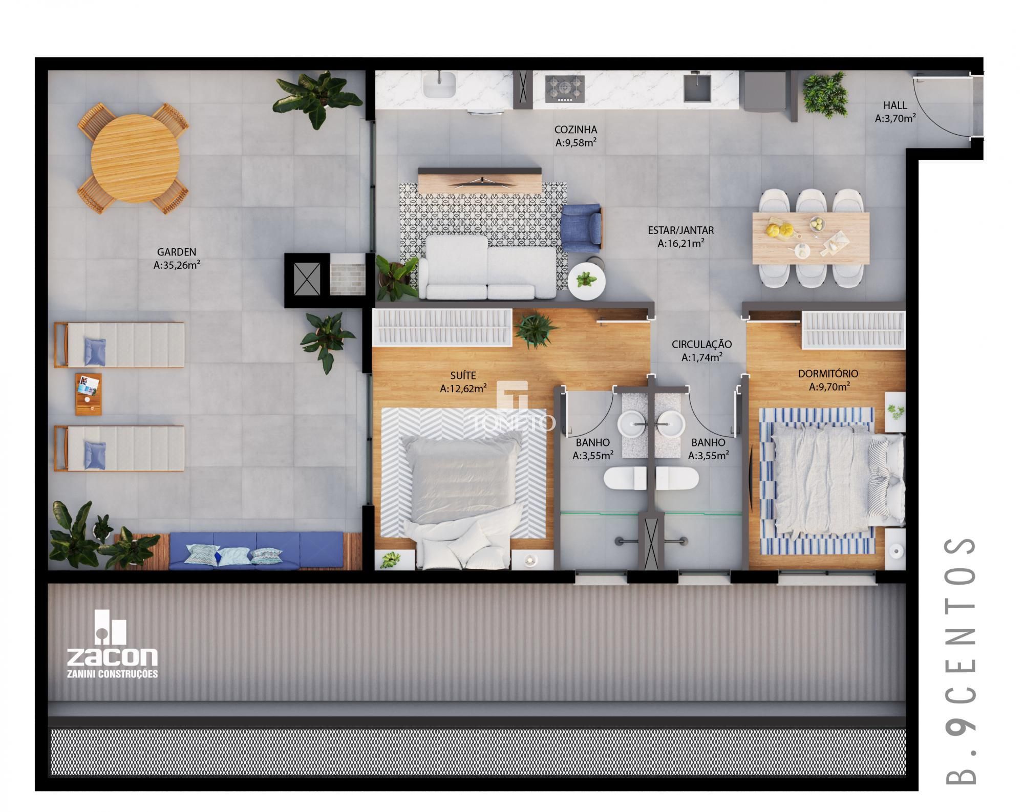 Apartamento, 2 quartos, 66 m² - Foto 13