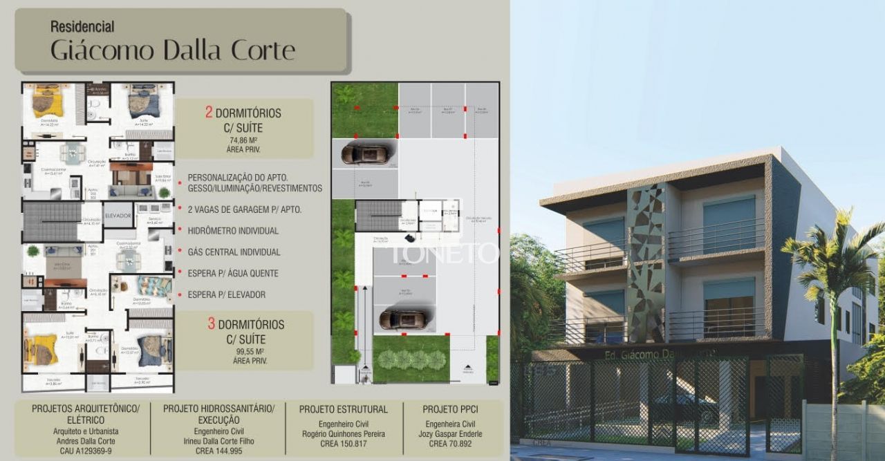 Apartamento, 3 quartos, 99 m² - Foto 2