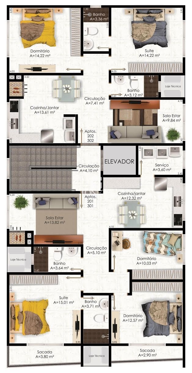 Apartamento, 3 quartos, 99 m² - Foto 7