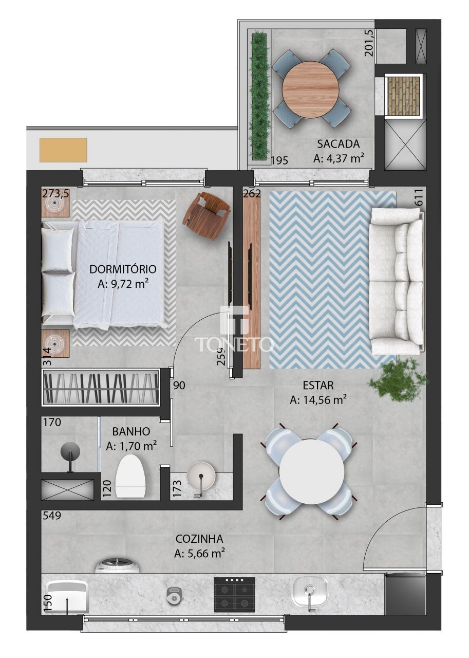 Apartamento à venda com 1 quarto, 42m² - Foto 19