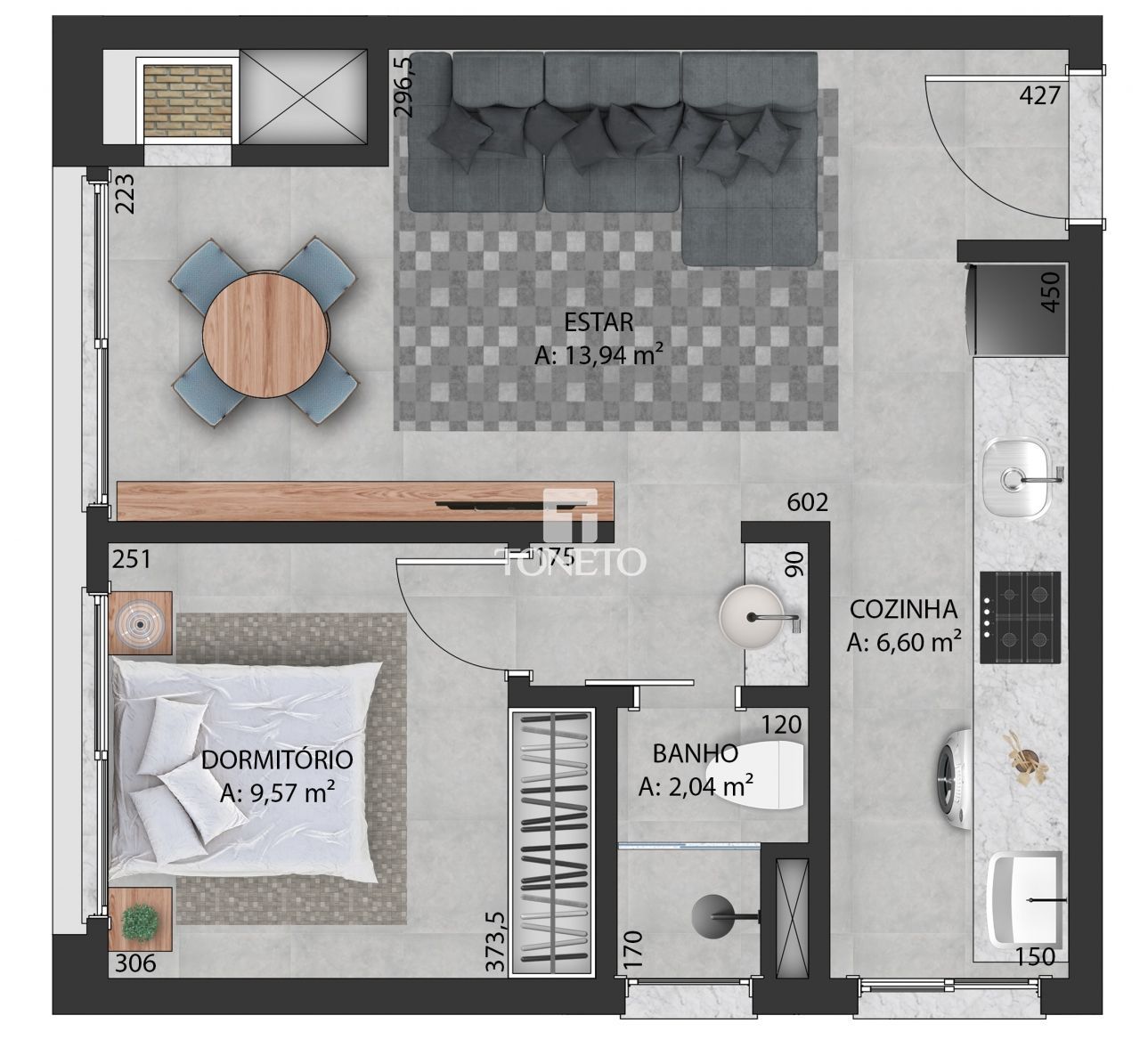 Apartamento, 1 quarto, 40 m² - Foto 24