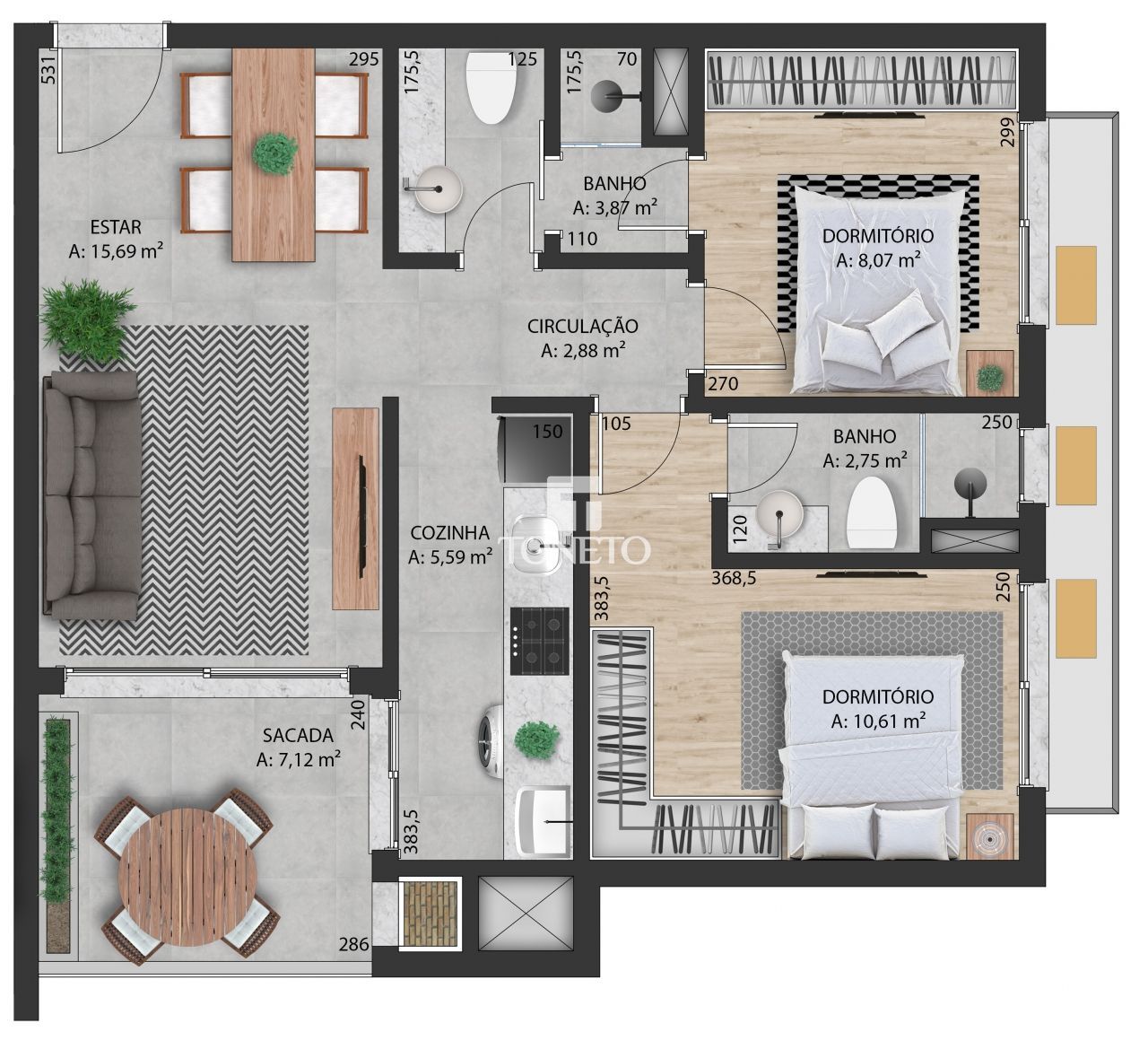 Apartamento, 2 quartos, 66 m² - Foto 27