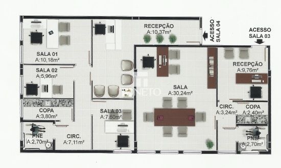 Sala-Conjunto, 70 m² - Foto 2