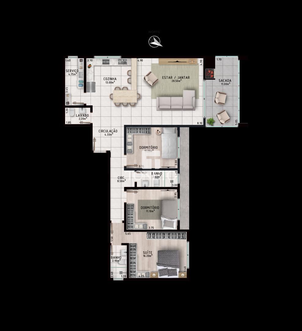 Apartamento, 3 quartos, 165 m² - Foto 5