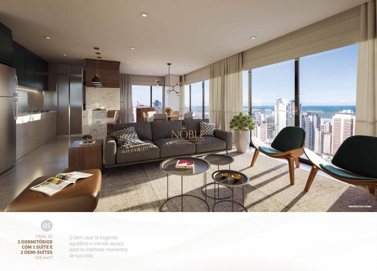 Apartamento com 108m², 3 dormitórios, 1 suíte, 1 vaga no Mirage em Torres para Comprar