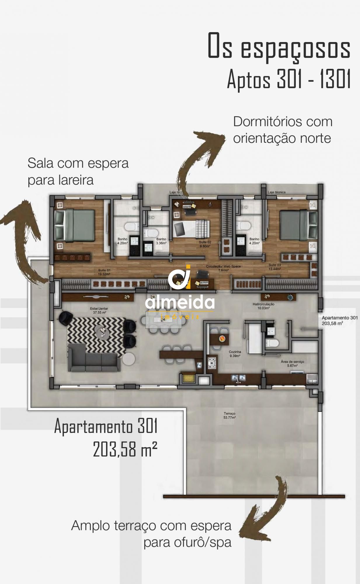 Apartamento, 3 quartos, 203 m² - Foto 3