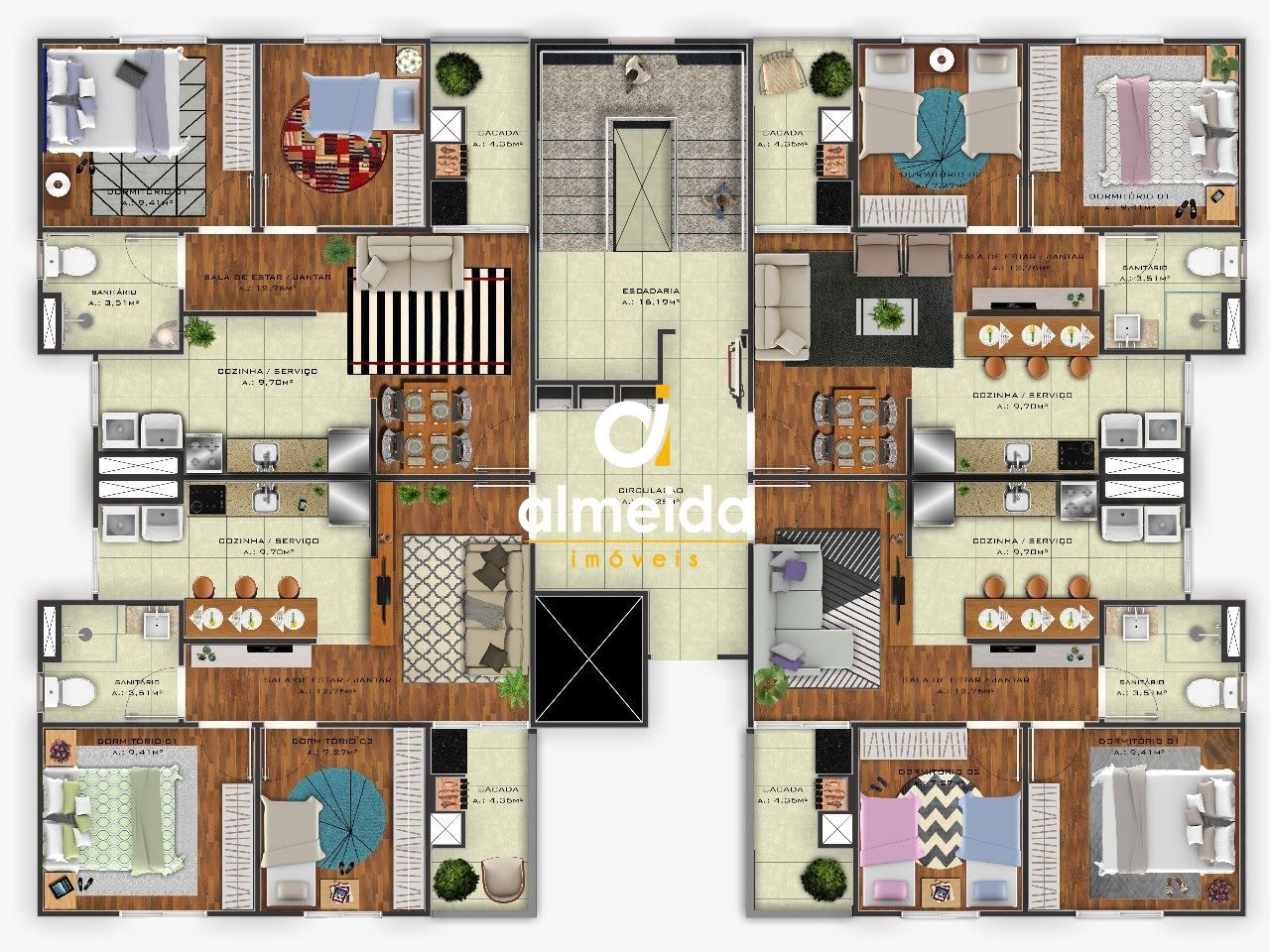 Apartamento, 2 quartos, 52 m² - Foto 17