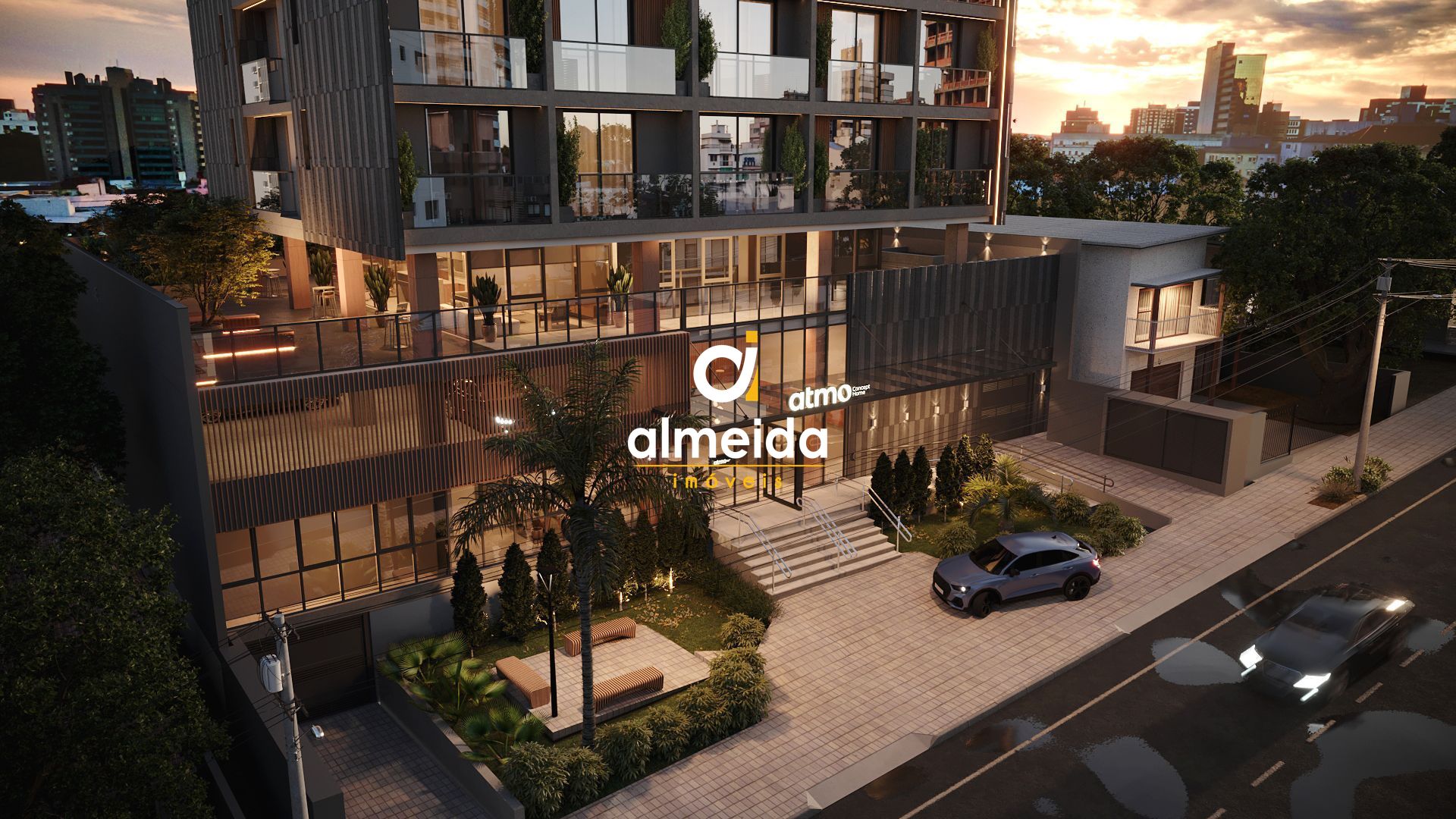 Apartameno studio no atmo concept home em santa maria rs.
