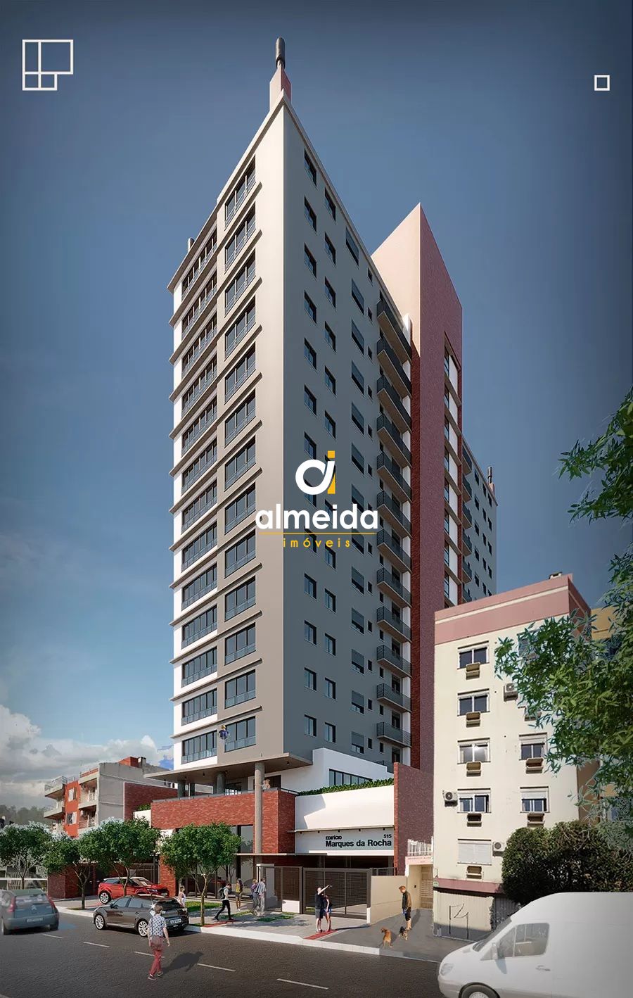 Apartamento 2 dormitórios à venda centro santa maria/rs