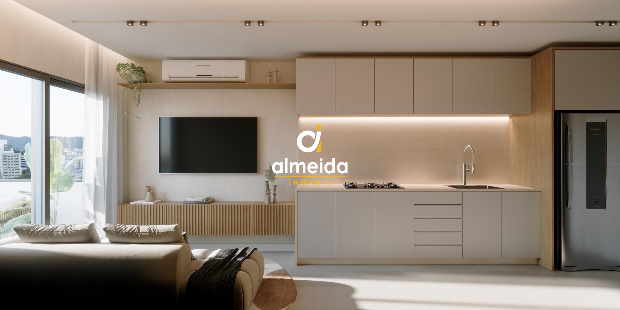 Apartamento 1 dormitorio no sync floriano em santa maria rs.