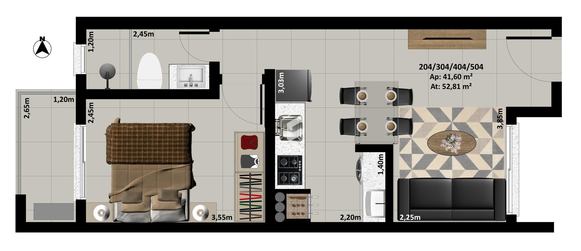 Apartamento à venda com 1 quarto, 40m² - Foto 5