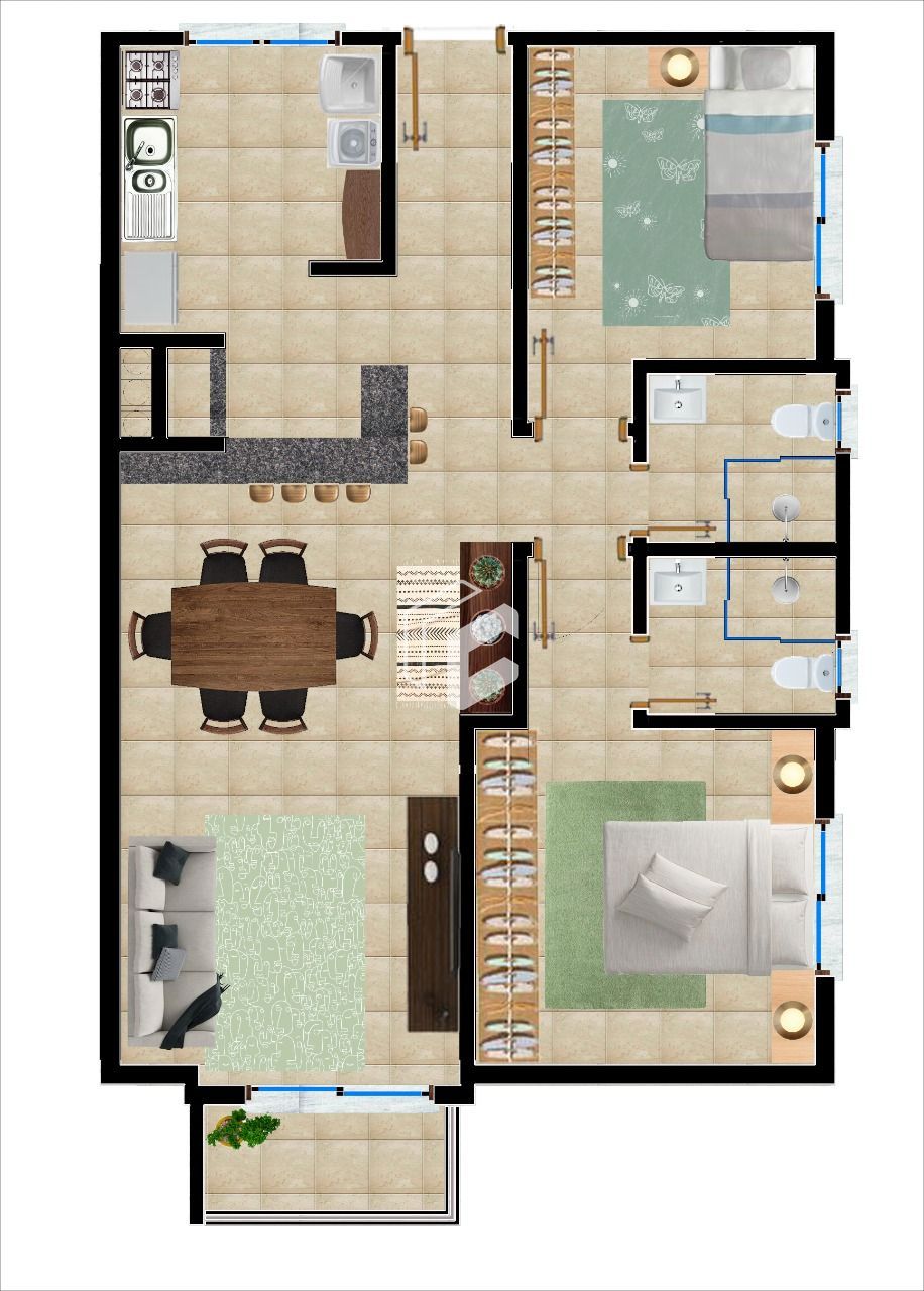 Apartamento à venda com 2 quartos, 73m² - Foto 5