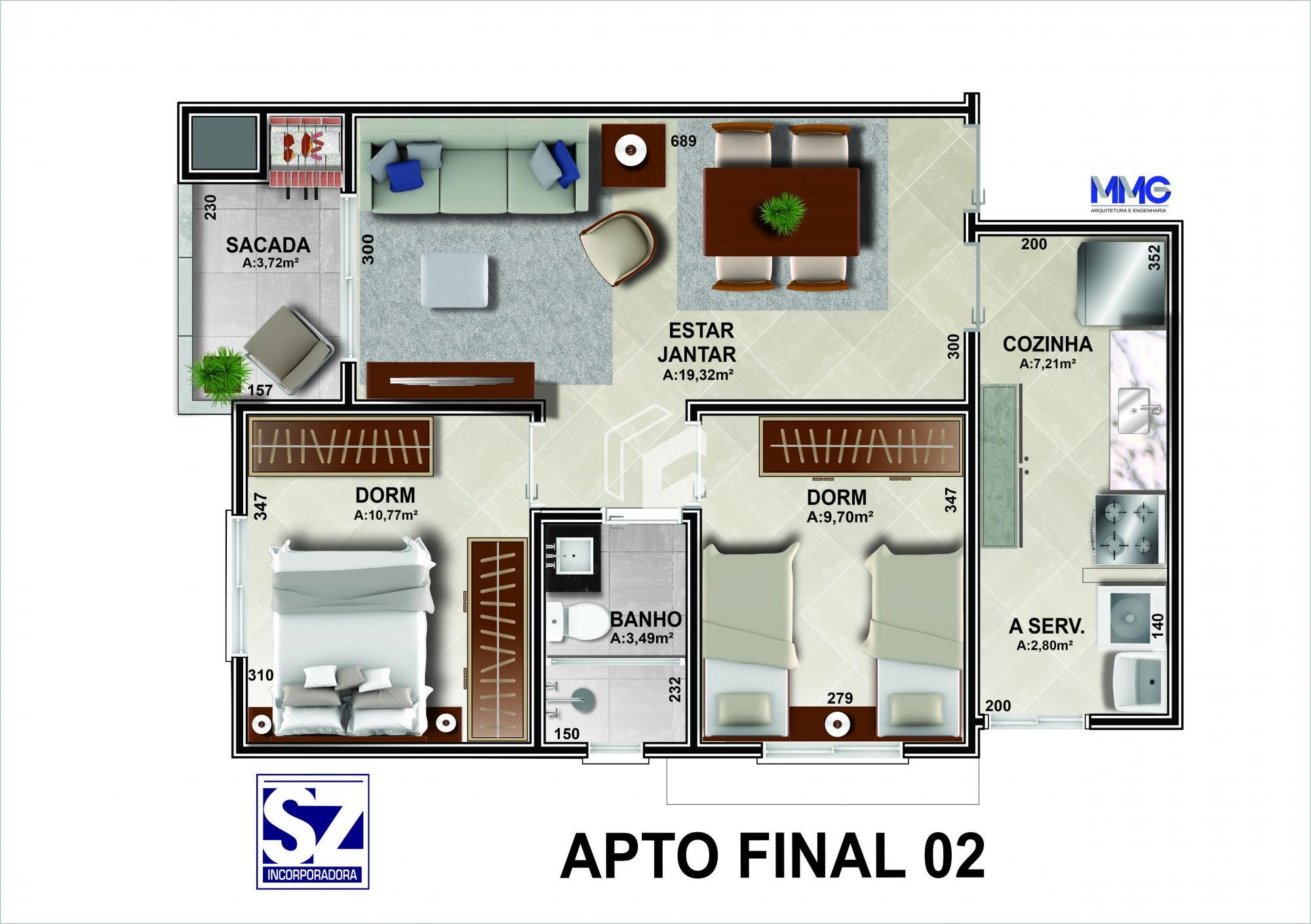 Apartamento, 2 quartos, 68 m² - Foto 10