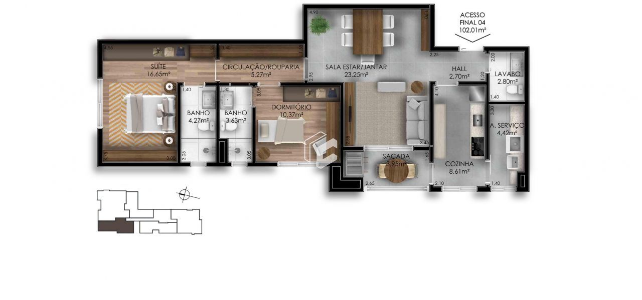 Apartamento, 2 quartos, 94 m² - Foto 6