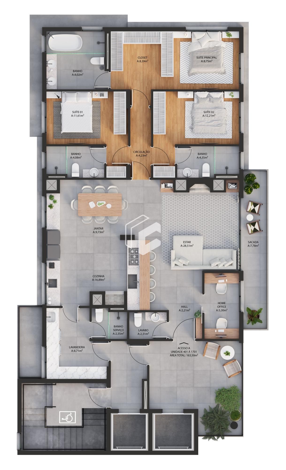 Apartamento à venda com 3 quartos, 159m² - Foto 11