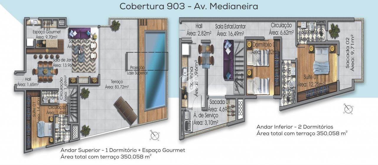 Cobertura, 3 quartos, 278 m² - Foto 24