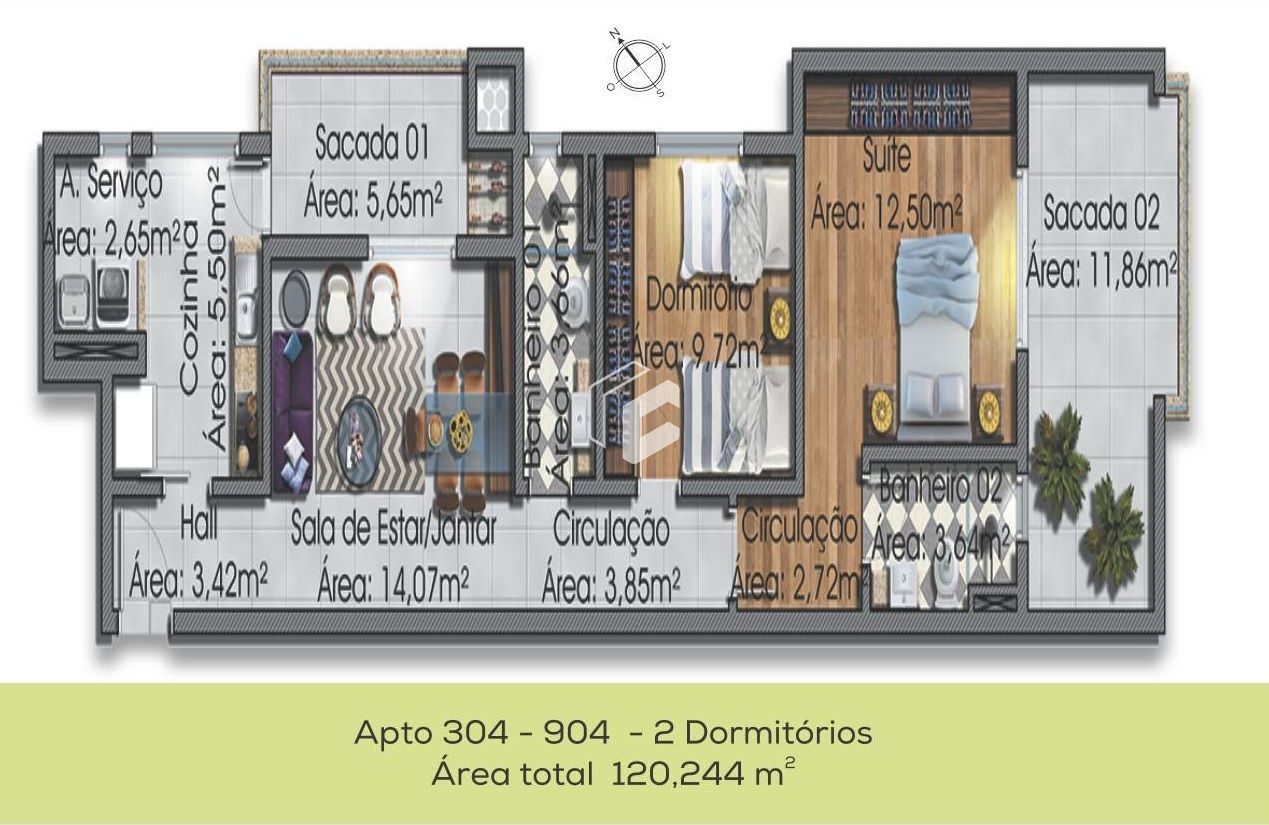 Apartamento à venda com 2 quartos, 96m² - Foto 18