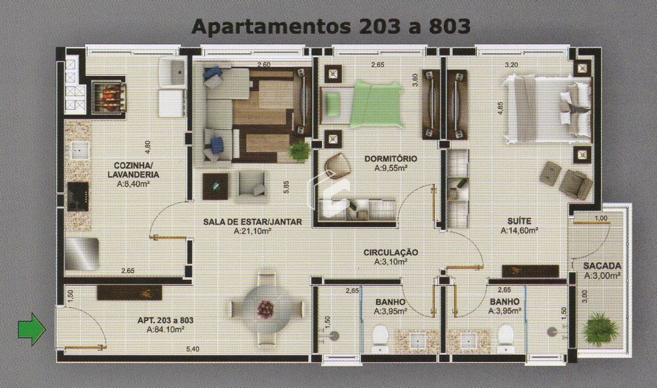 Apartamento, 2 quartos, 83 m² - Foto 15