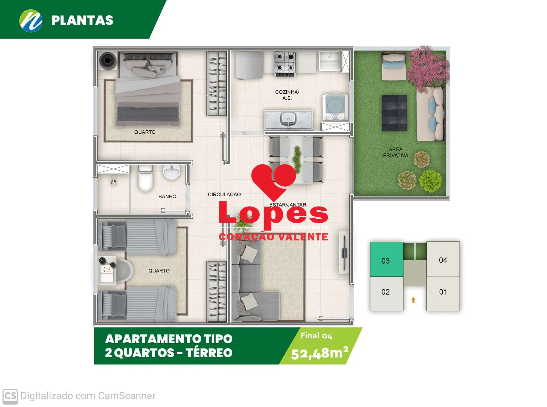 Apartamento, 2 quartos, 45 m² - Foto 2